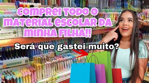 COMPRANDO MATERIAL ESCOLAR DA MINHA FILHA DE 2 ANOS COMPLETO 2023 YouTube