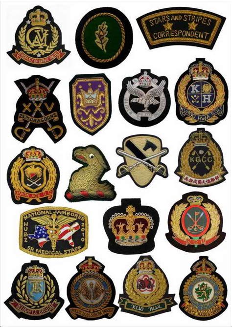 Well Done Badges Blazer Badges Custom Hand Embroidered Wire Bullion