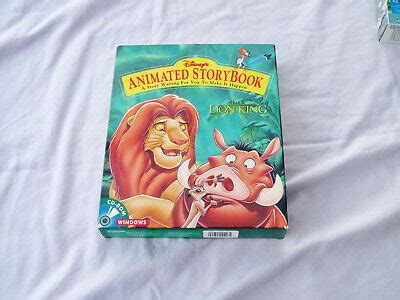 THE LION KING Animated Storybook Disney PC CD Rom 1995 Complete