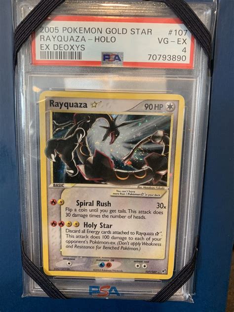 Pokemon Rayquaza Gold Star Psa 4 Values Mavin