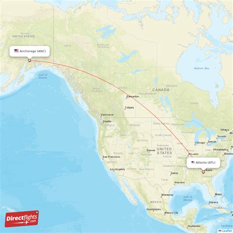 Direct Flights From Anchorage To Atlanta Anc To Atl Non Stop