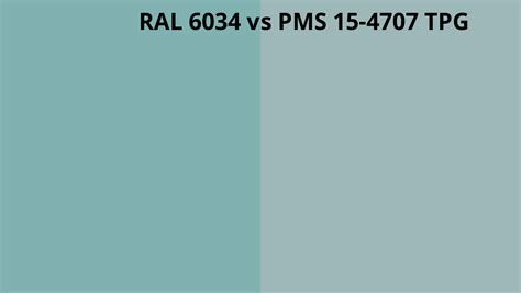 Ral 6034 Vs Pms 15 4707 Tpg Ral Colour Chart Uk