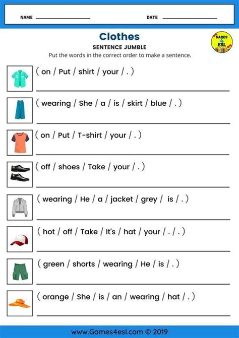 Esl Lesson About Clothes