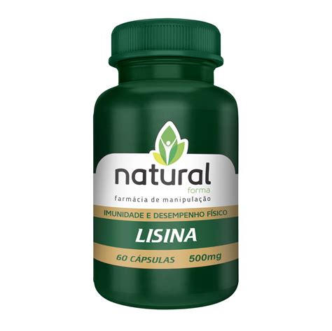 Lisina Mg C Psulas Natural Forma Natural Forma Farm Cia De