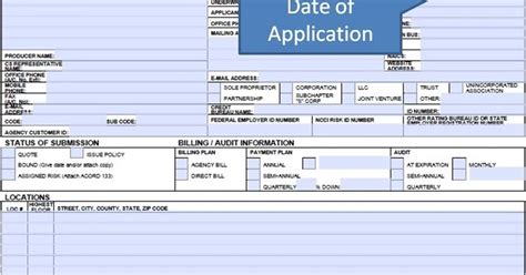 Simply Easier Acord Forms Acord Workers Compensation Application