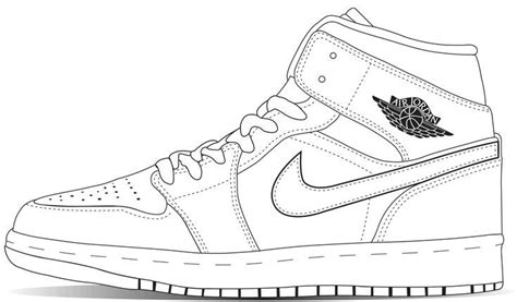 Shoe Template Coloring Pages | Air jordans, Shoe template, Free shoes