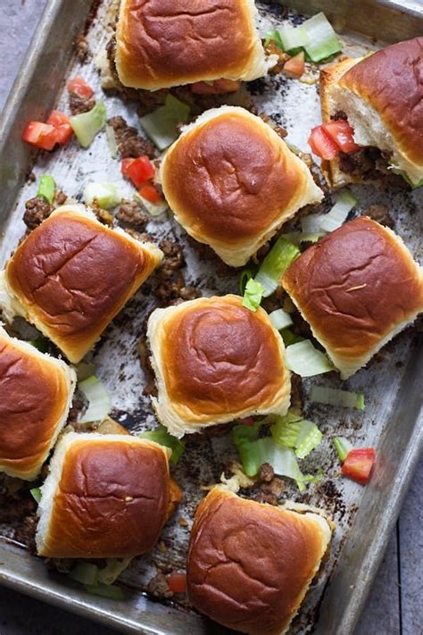 Cheeseburger Pull Apart Sliders Cooking For Keeps