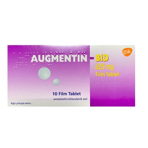 Augmentin Bid Mg Amoxicillin Acid Clavulanic Gsk H V