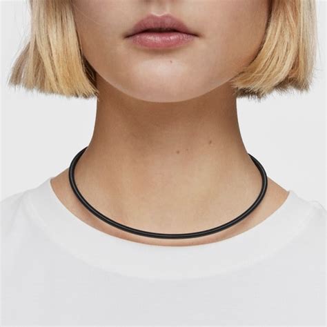 Collar De Acero IP Negro 4 Mm Mesh Tube TOUS