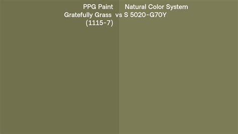 Ppg Paint Gratefully Grass 1115 7 Vs Natural Color System S 5020 G70y