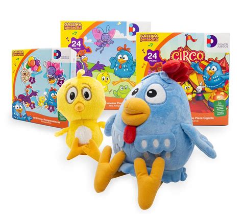 Kit de Peluches y Rompecabezas de la Gallina Pintadita — DidactiJuegos