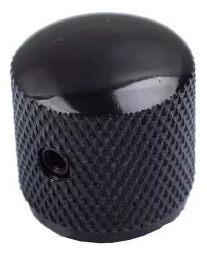 Knob Metal Preto O Parafuso Guitarra Baixo Kb Bk