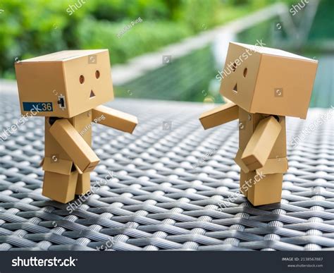 Two Danbo Dolls Play Together Show Stock Photo 2138567887 Shutterstock