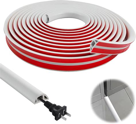 8m Protección Cubierta de Cables 20 x 10mm Pasacables Semicircular