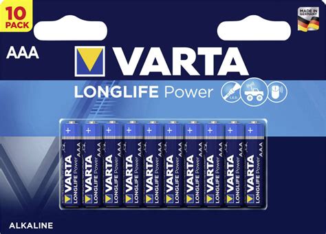 Varta Longlife Power Batteria Ministilo Aaa Pz