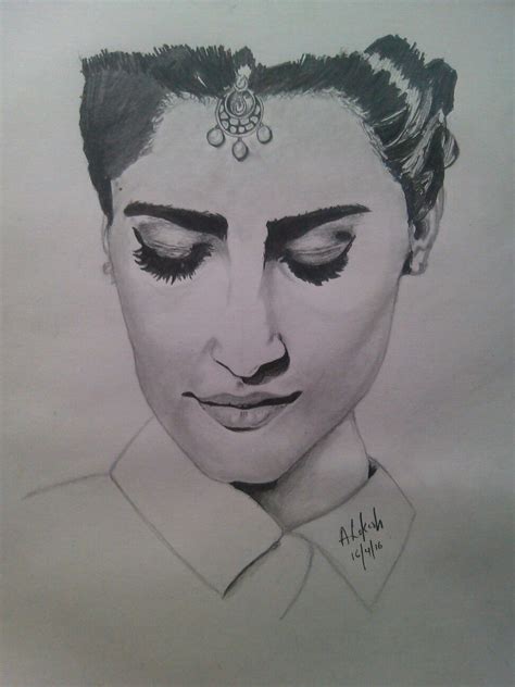 Portraituresonam Kapoor Sketches Male Sketch Portraiture