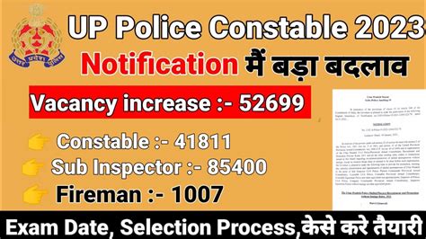 Up Police Notification Out Up Police Vacancy Syllabus