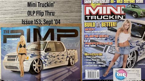 Mini Truckin Magazine Issue Sept Youtube