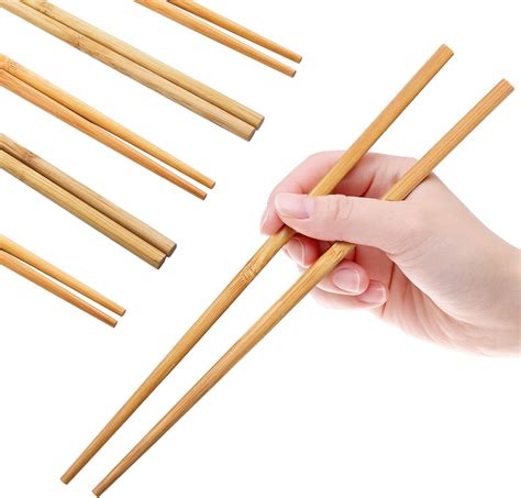 Amazon Bamboo Chopsticks Reusable Dishwasher Safe Natural Chinese