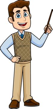 kartun guru laki laki gambar png file vektor  psd  gratis