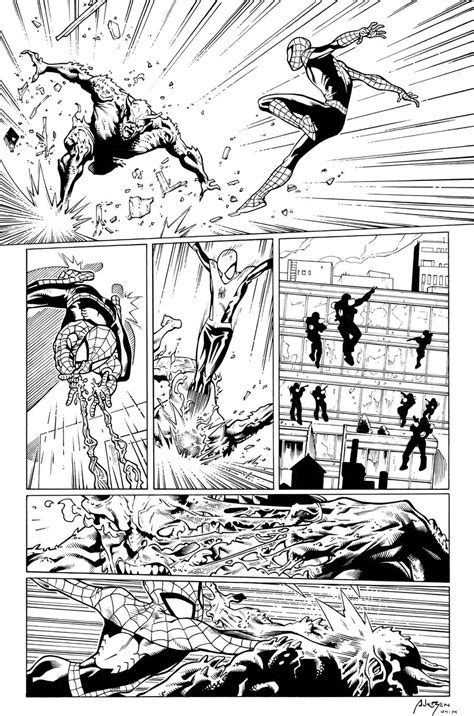 Inks Ultimate Spider Man Page By Stuart Immonen By Adr Ben On DeviantArt