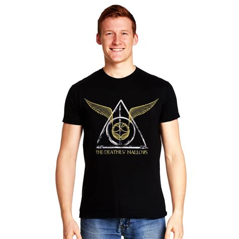 Harry Potter Goldener Schnatz T Shirt Schwarz Elbenwald