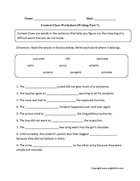 Context Clue Worksheet / Teach This Com On Twitter Using Context Clues