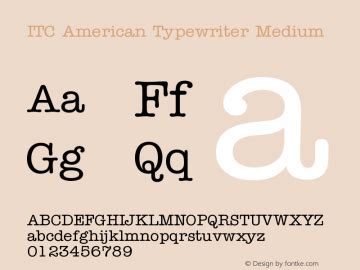 Free download of american typewriter font - learnascse