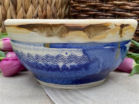 Large Hand Thrown Ceramic Bowl Etsy