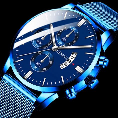 91us Geneva Quartz Stainless Steel Men Watch Geneva Watch Fashion Men Classic