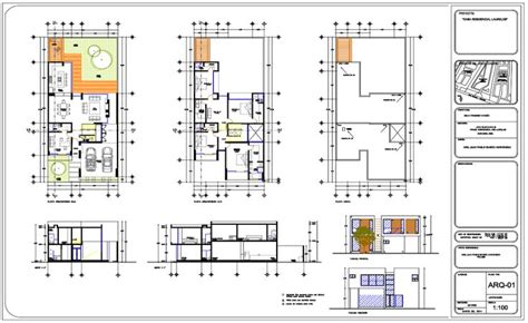 Descarga GRATIS Casa Tipo Residencia Dos Niveles Archivo Tipo Dwg