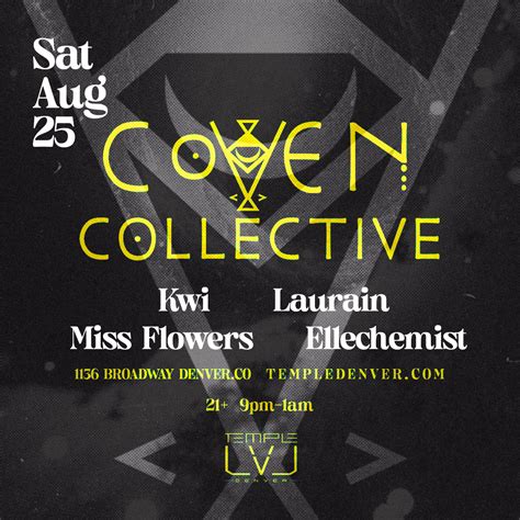 Coven Collective Temple Lvl Tickets At Temple Nightclub In Denver By