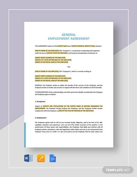 Free 27 Sample Employment Agreement Templates In Pdf Ms Word Hot Sex Picture