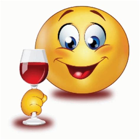 Wine Emoji GIF - Wine Emoji Smile - Discover & Share GIFs Smiley Emoji ...