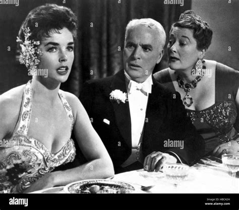 A KING IN NEW YORK From Left Dawn Addams Charles Chaplin Joan