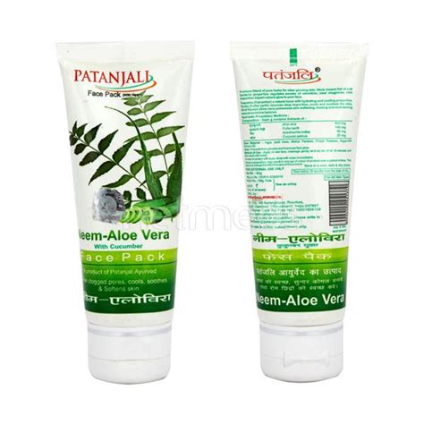 Buy Patanjali Neem Aloevera Face Wash 60 Gm Online At Best Price Personal Care