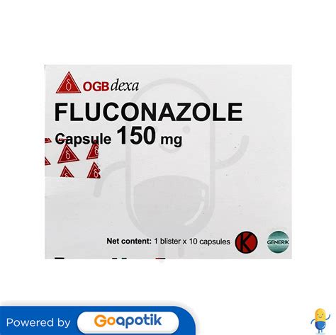 Fluconazole Ogb Dexa Medica 150 Mg Box 10 Kapsul Kegunaan Efek