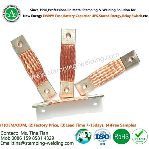 China Copper Braided Flexible Busbars Manufacturers Suppliers Factory