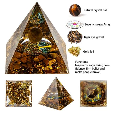 Pyramide orgonite en cristal naturel Art et décorations Orgonite