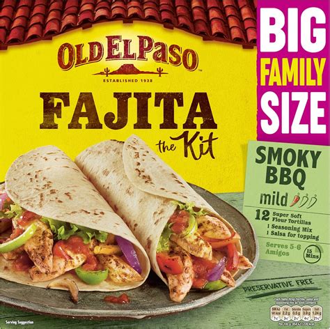 Old El Paso Smoky Bbq Fajita Kit Uk Grocery