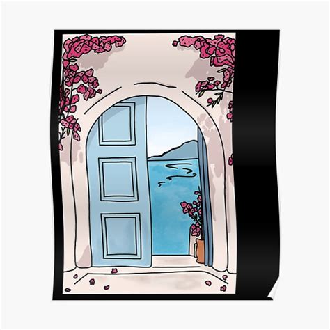 Mamma Mia Blue Doorway Sticker Poster For Sale By MarcoVerrati