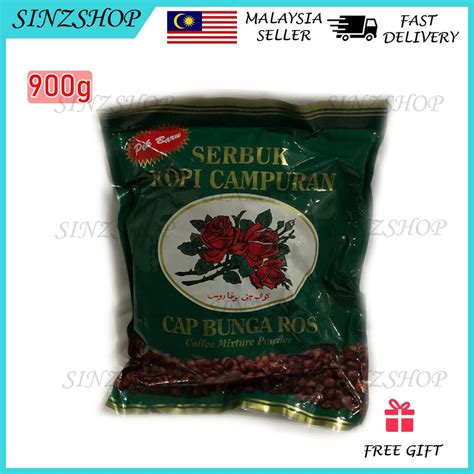 Cap BUNGA ROS Serbuk Kopi Campuran 800g Kasar Product Malaysia