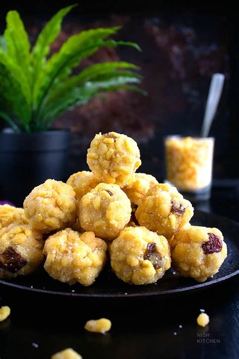 Boondi Ladoo Indian Sweets Video Nish Kitchen