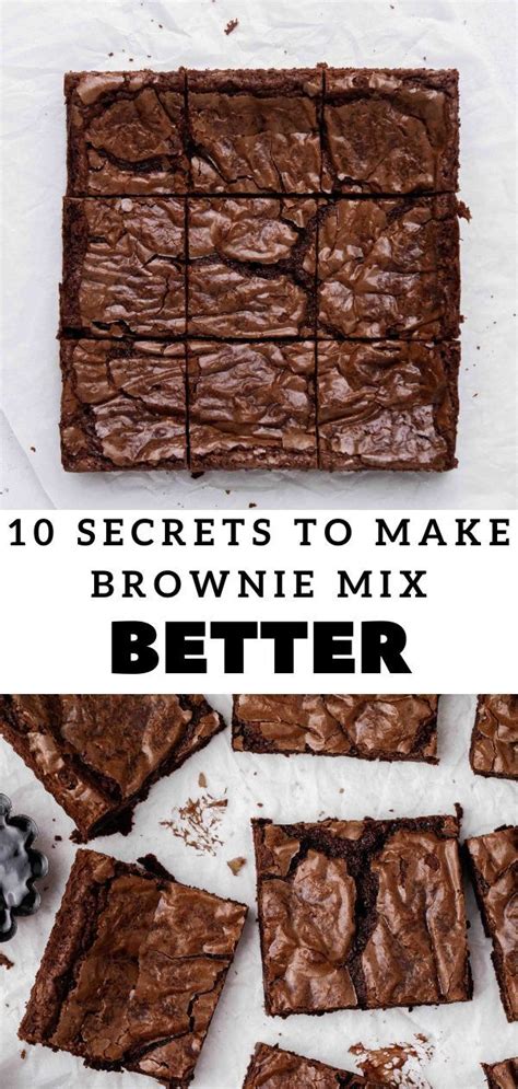 10 Secrets On How To Make Boxed Brownies Better Recipe Boxed Brownies Better Brownie Mix