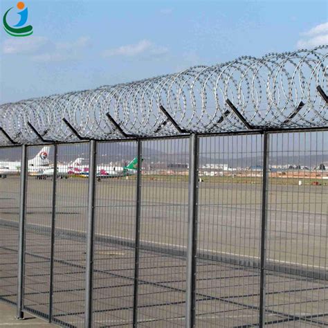 Security Wire Mesh Fence Y Type Post Welded Mesh Airport Fencing