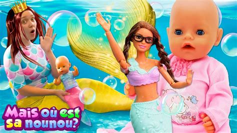 Transformation En Sir Ne Jeux Pour Filles Avec Baby Born Et Barbie