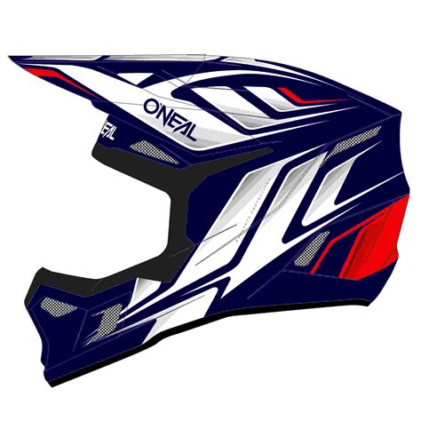 O Neal 3 Series Vertical Youth Kinder Motocross Enduro MTB Helm Blau