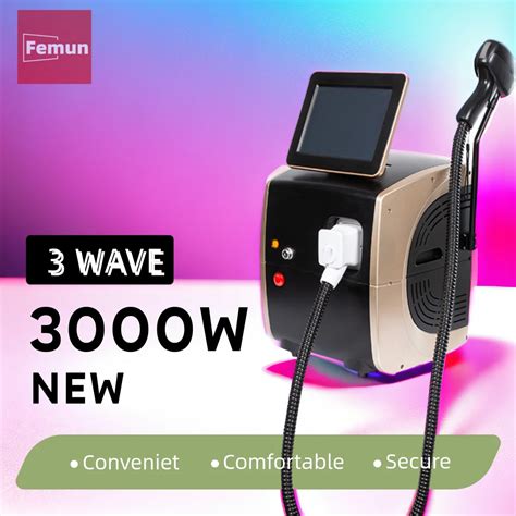 4 волна 808 нм Сопрано Ice Platinum 4000 Вт диодный лазер для удаления ...