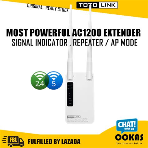 TOTOLINK EX1200M 2x5dBi AC1200 APP SETUP MIMO 2 4GHz 5GHz Dual Band