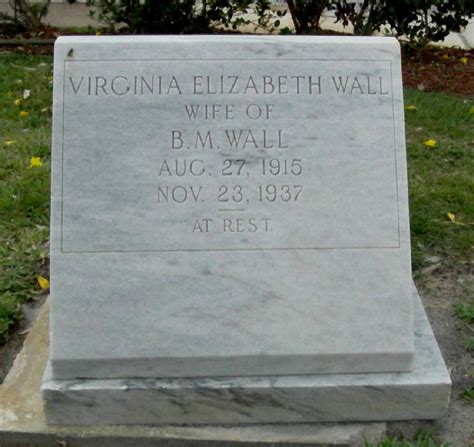 Virginia Elizabeth Roebuck Wall 1915 1937 Find A Grave Memorial